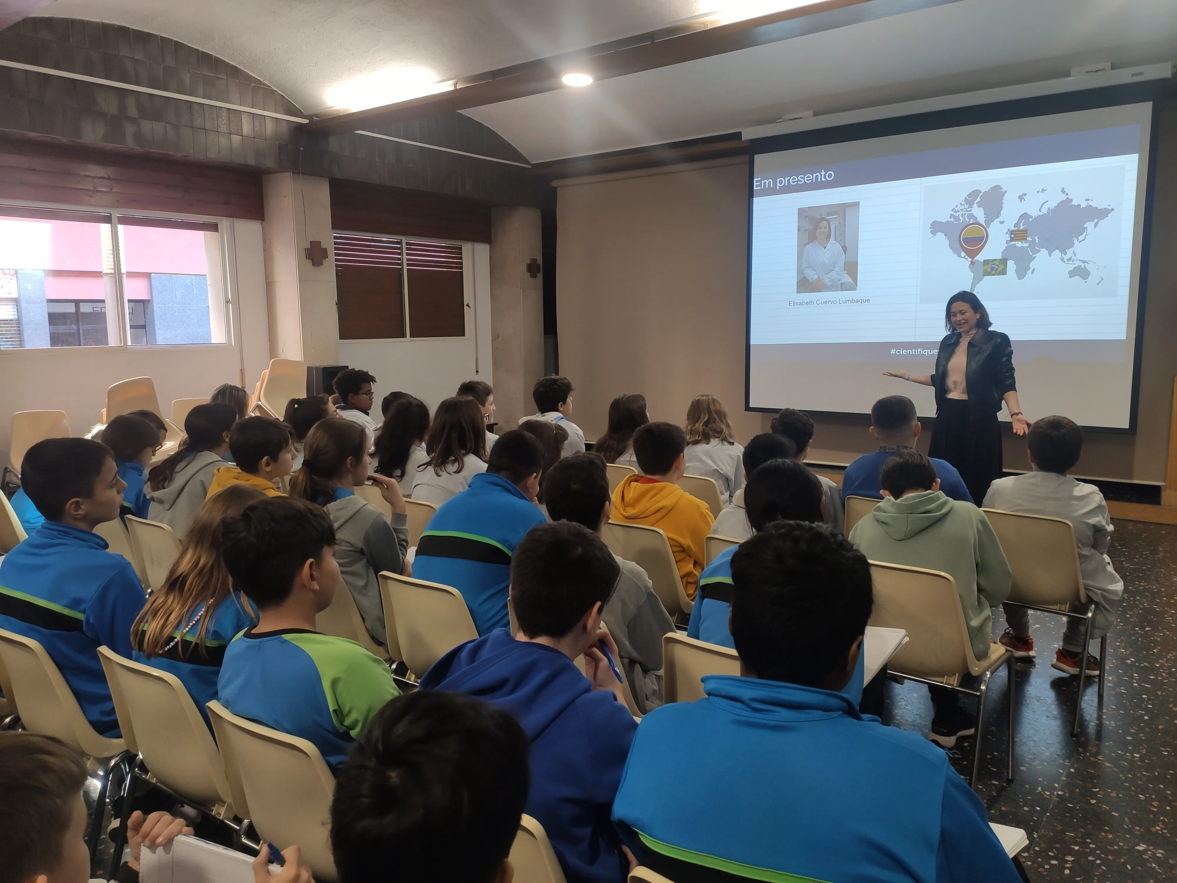 Sharing knowledge with school girls and boys